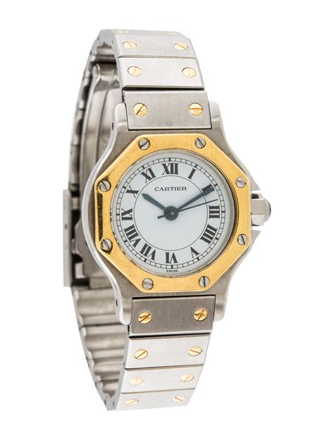 cartier santos octagon watch|cartier santos octagon for sale.